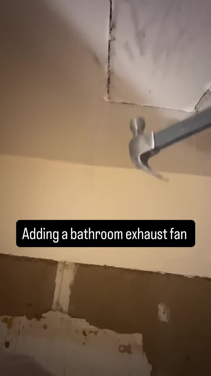 Adding a bathroom exhaust fan