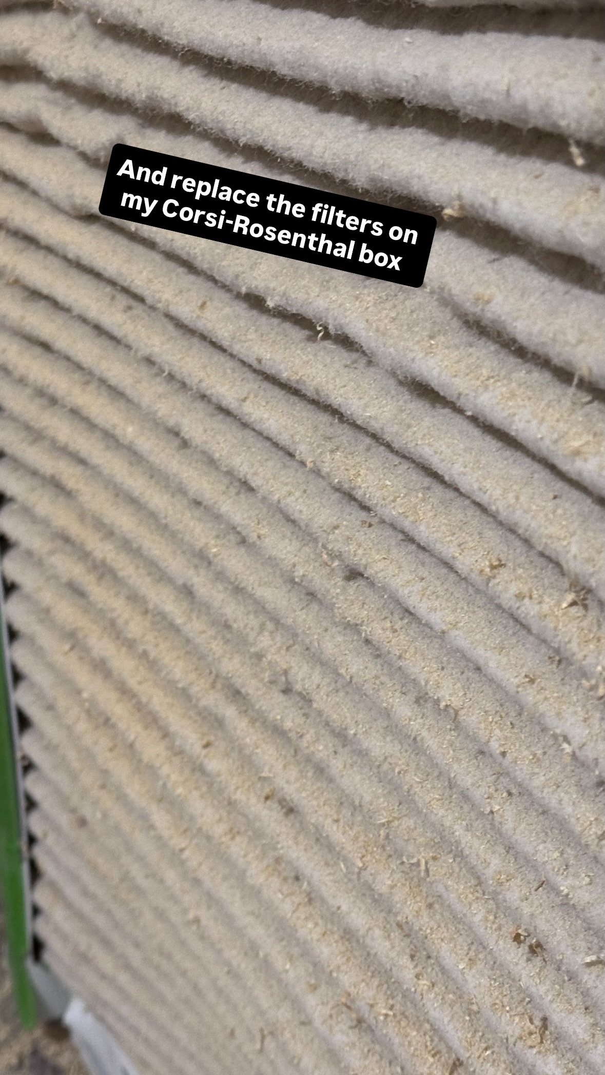 And replace the filters on my Corsi-Rosenthal box