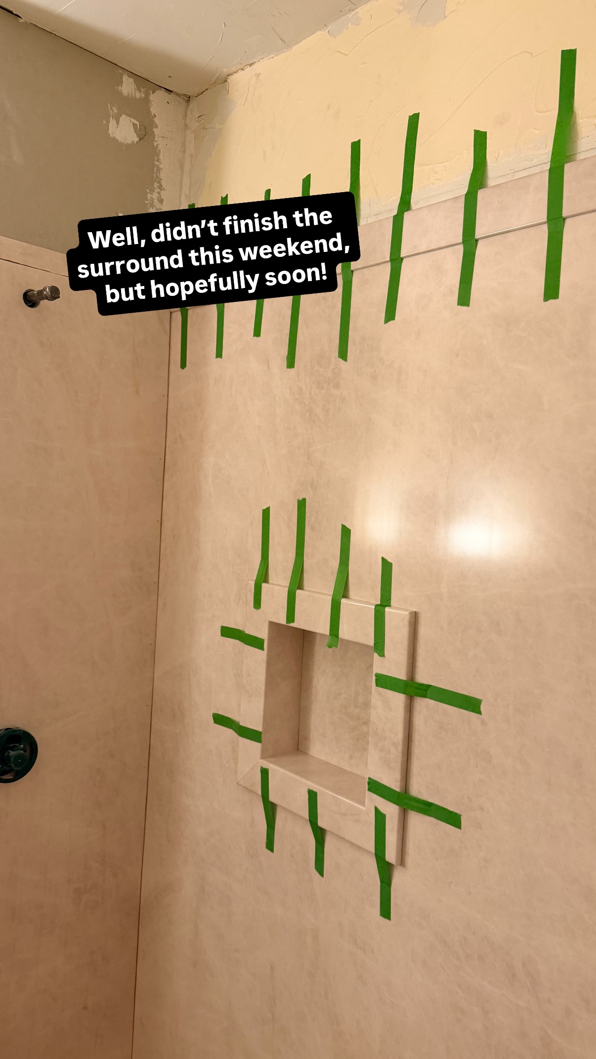 Well, didn’t finish the surround this weekend, but hopefully soon!