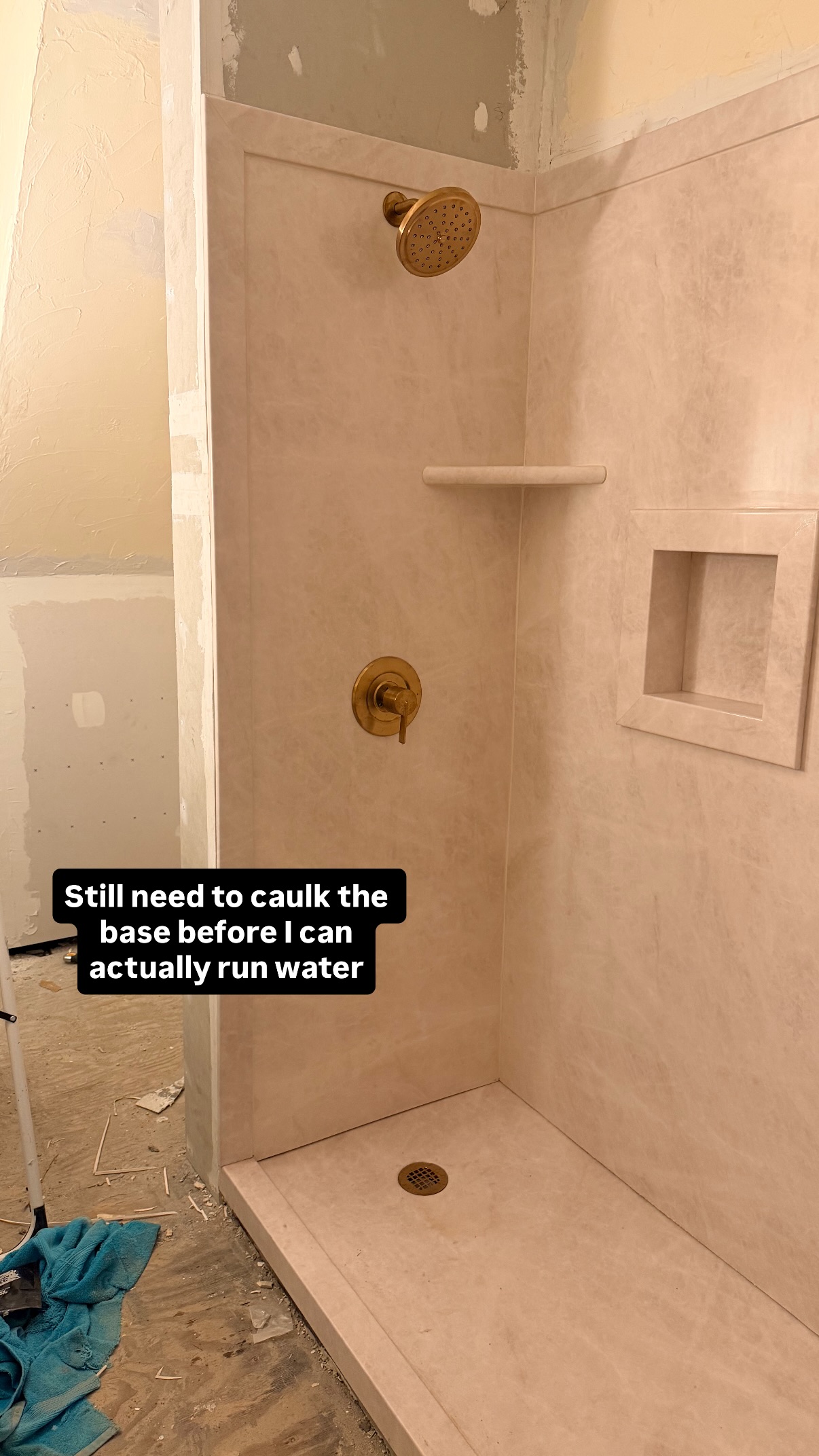 Still need to caulk the base before I can actually run water