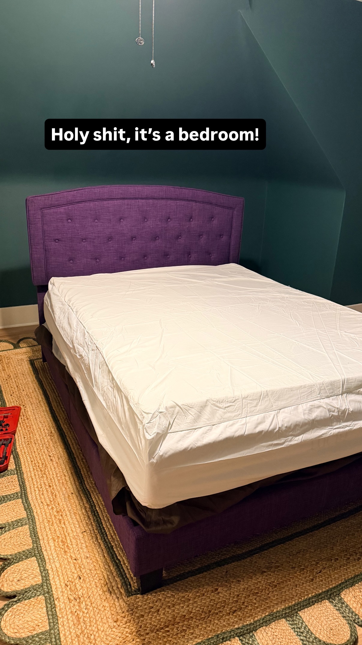 Holy shit, it’s a bedroom!