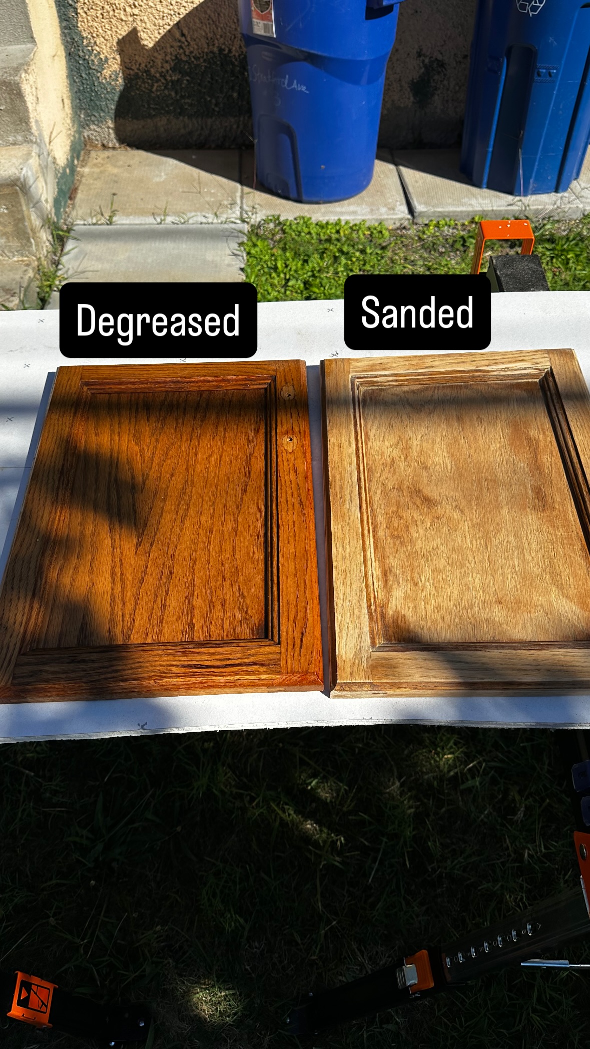 Degreased Sanded