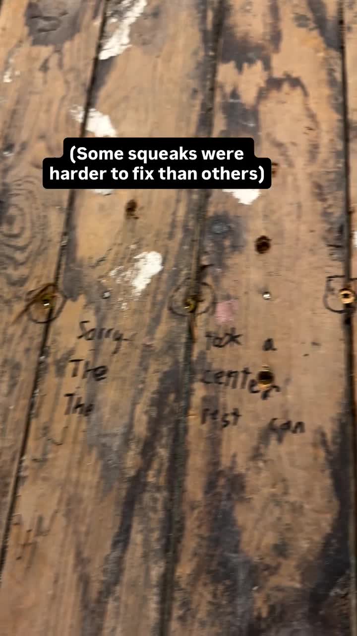 (Some squeaks were harder to fix than others)