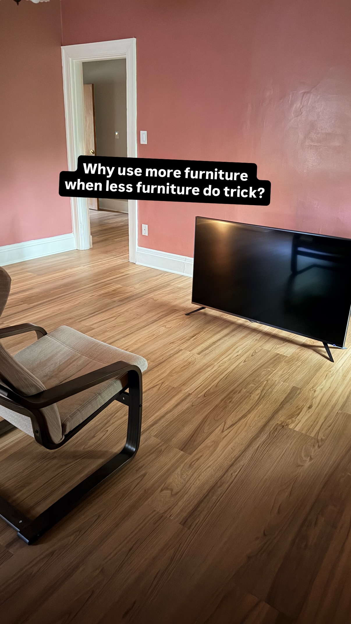 Why use more furniture when less furniture do trick?