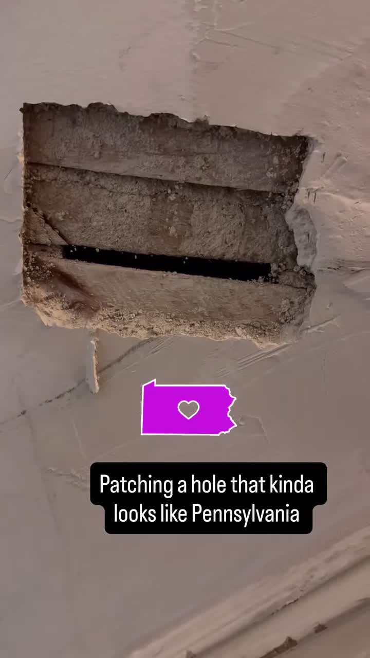 Patching a hole that kinda looks like Pennsylvania