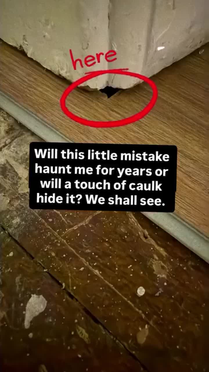 Will this little mistake haunt me for years or will a touch of caulk hide it? We shall see.