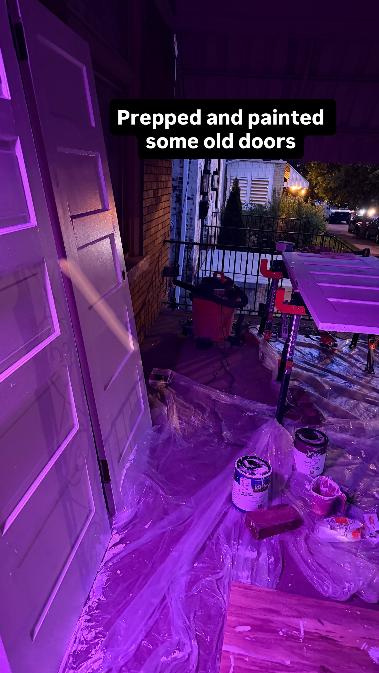 Prepped and painted some old doors
